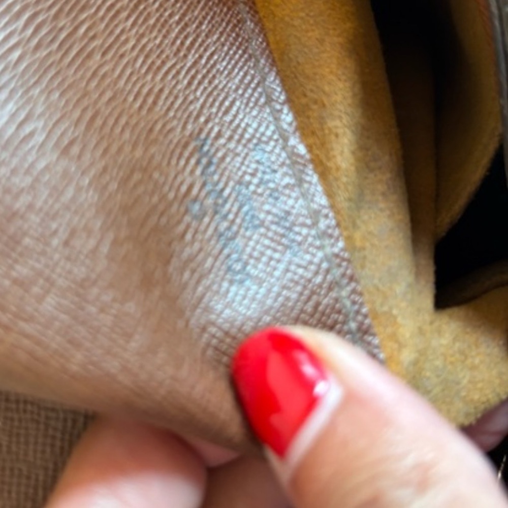 Upcycled authentic LV Straw tote Bag - Picture 9 of 9
